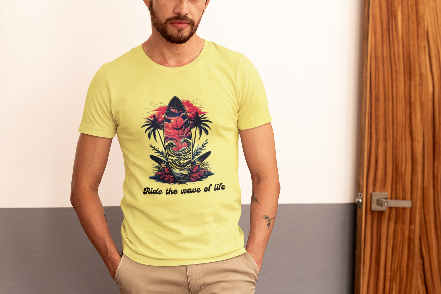 Shirt "Ride the Wave of Life" – Positive Vibes Tee for Dreamers & Free Spirits