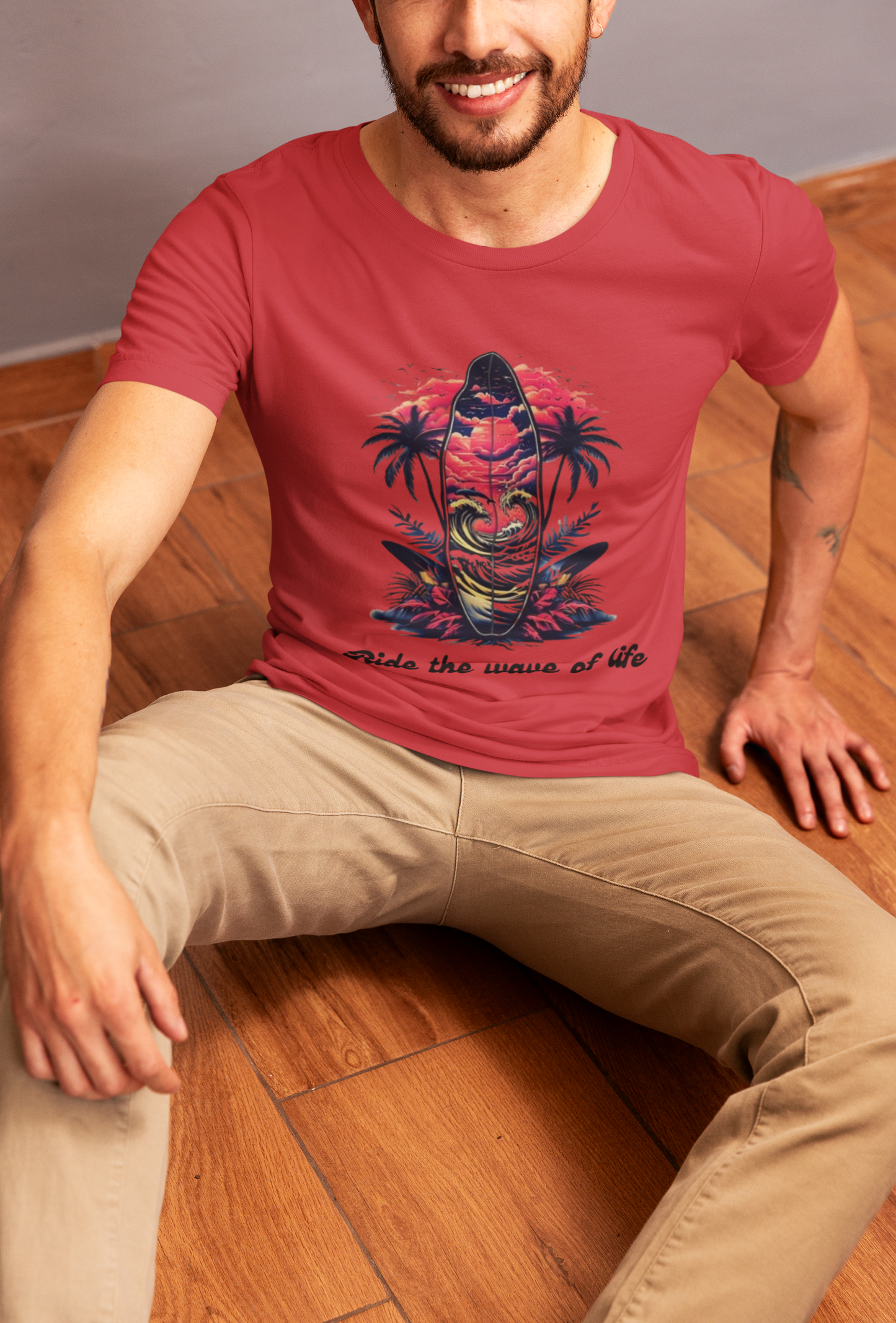 Shirt "Ride the Wave of Life" – Positive Vibes Tee for Dreamers & Free Spirits