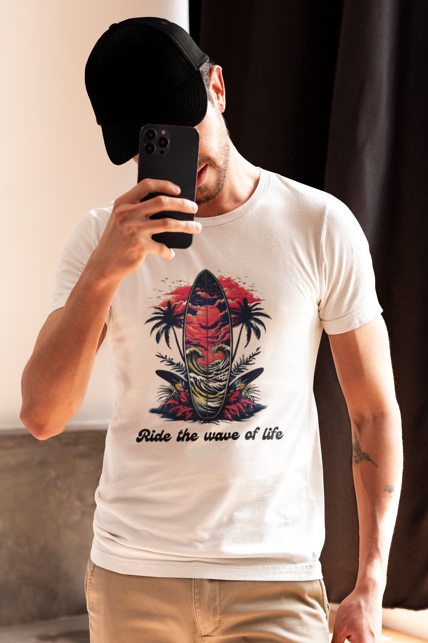 Shirt "Ride the Wave of Life" – Positive Vibes Tee for Dreamers & Free Spirits