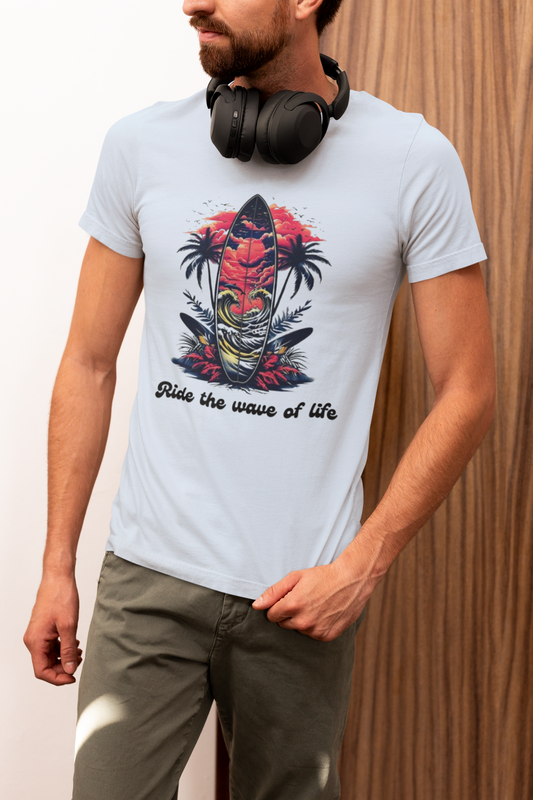 Shirt "Ride the Wave of Life" – Positive Vibes Tee for Dreamers & Free Spirits