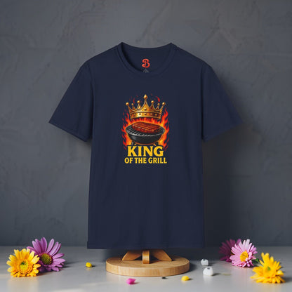 King of the Grill T-Shirt – BBQ Lover's Crowned Master Tee - Perfect Gift