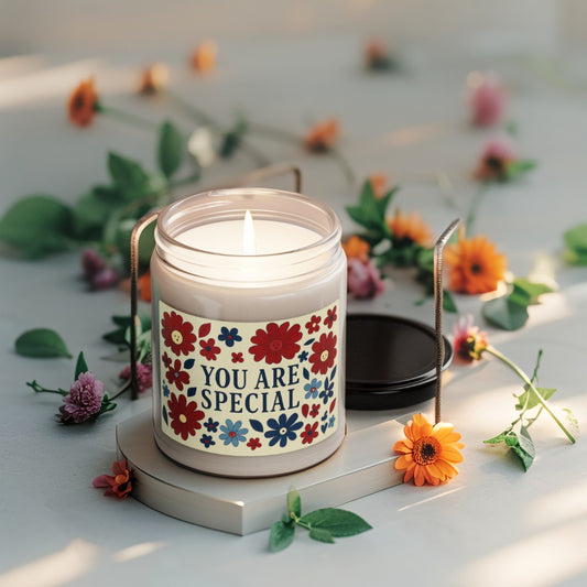 Scented Decorative Candle - Relaxing Aromatic Jar Candle - "You Are Special"