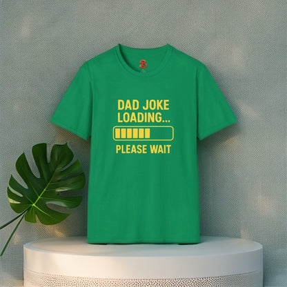 Dad Joke Loading… Please Wait T-Shirt – Funny Unisex Cotton Tee