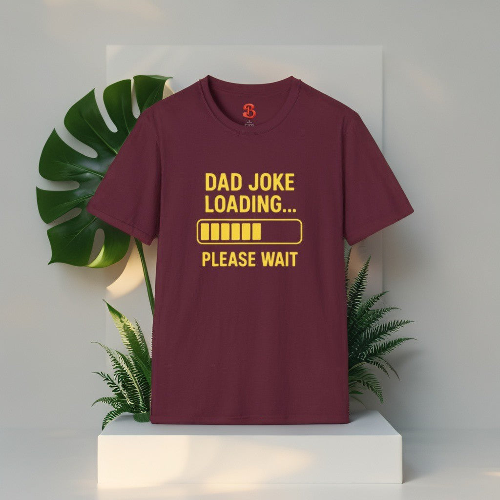 Dad Joke Loading… Please Wait T-Shirt – Funny Unisex Cotton Tee