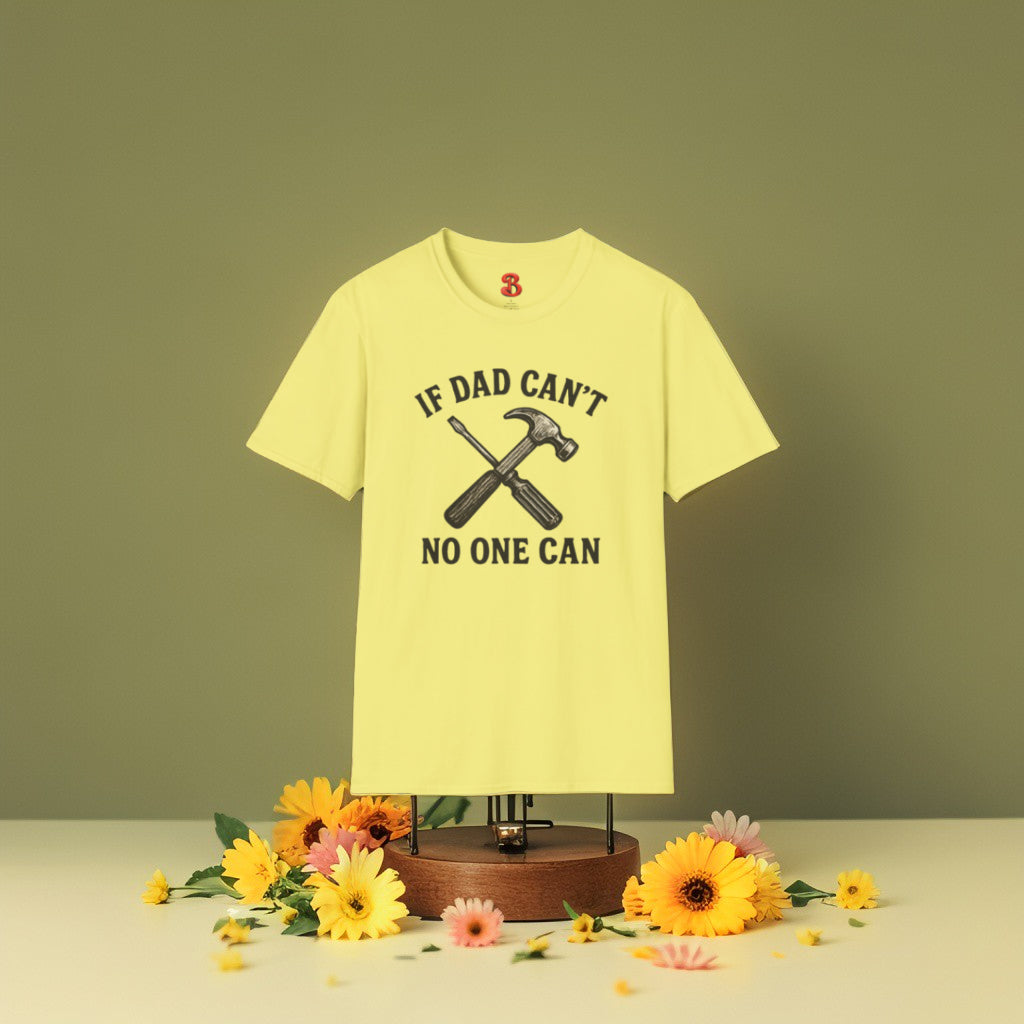 If Dad Can’t No One Can T-Shirt – Funny Vintage Tool Graphic Tee for Fathers