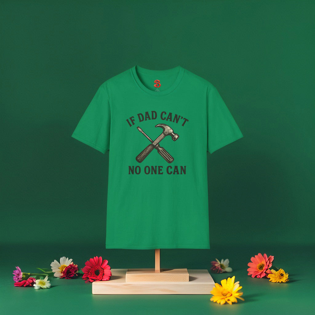 If Dad Can’t No One Can T-Shirt – Funny Vintage Tool Graphic Tee for Fathers