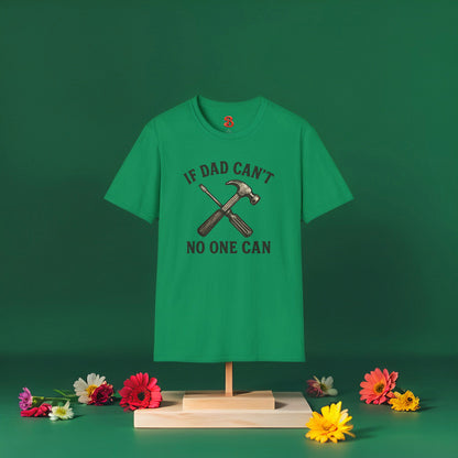If Dad Can’t No One Can T-Shirt – Funny Vintage Tool Graphic Tee for Fathers
