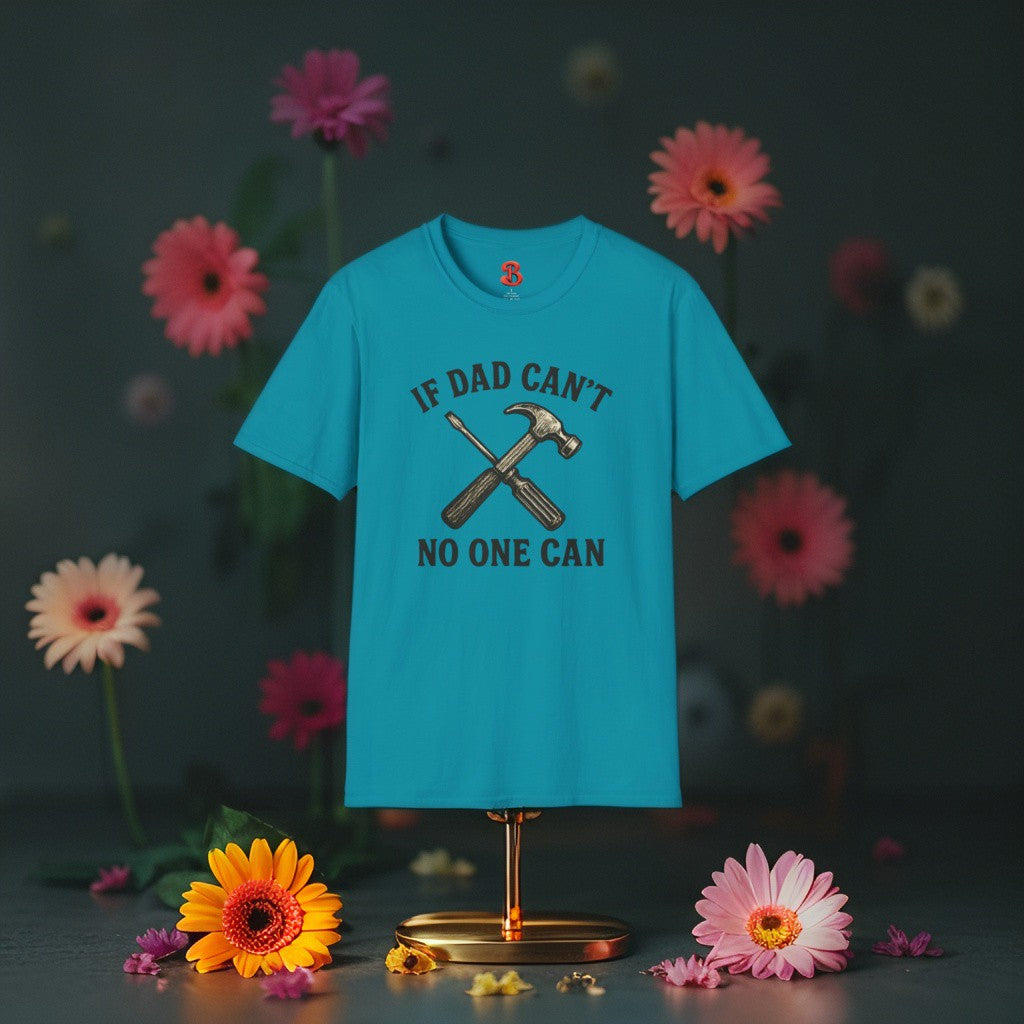 If Dad Can’t No One Can T-Shirt – Funny Vintage Tool Graphic Tee for Fathers