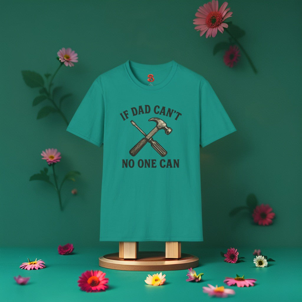 If Dad Can’t No One Can T-Shirt – Funny Vintage Tool Graphic Tee for Fathers