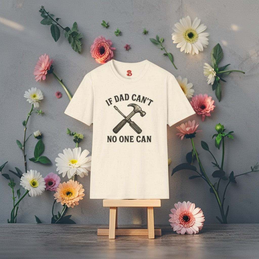 If Dad Can’t No One Can T-Shirt – Funny Vintage Tool Graphic Tee for Fathers