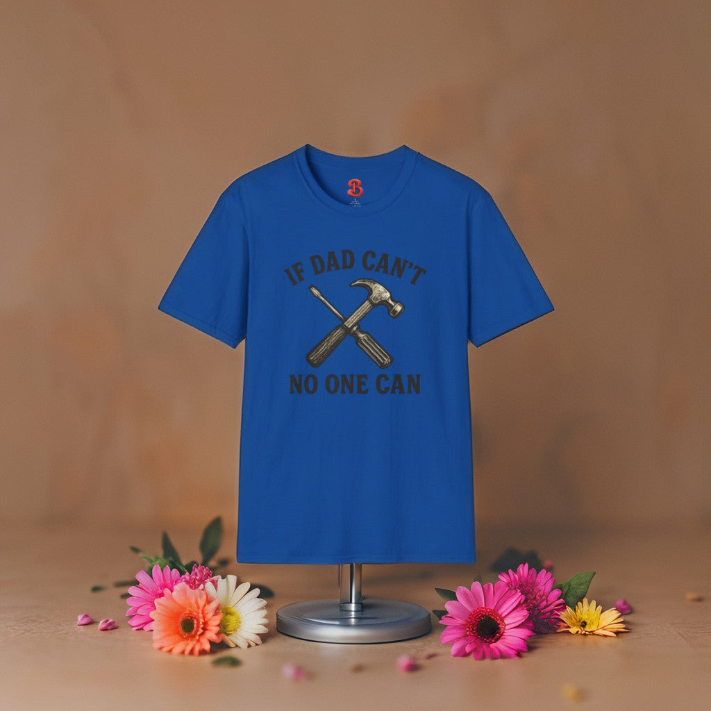 If Dad Can’t No One Can T-Shirt – Funny Vintage Tool Graphic Tee for Fathers