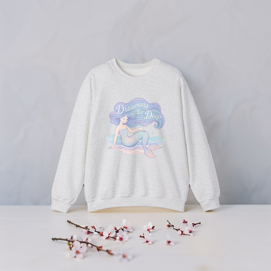 Dreamy Mermaid Sweatshirt – Dreamers of the Deep Pastel Aesthetic Pullover