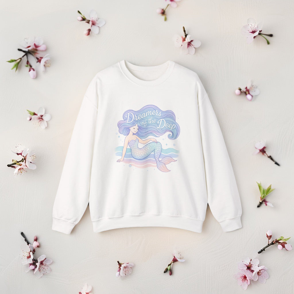 Dreamy Mermaid Sweatshirt – Dreamers of the Deep Pastel Aesthetic Pullover