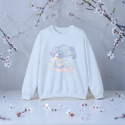 Dreamy Mermaid Sweatshirt – Dreamers of the Deep Pastel Aesthetic Pullover