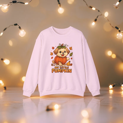 Halloween Puppy Sweatshirt – My Little Pumpkin Design – Cozy Autumn Hoodie for Dog Lovers