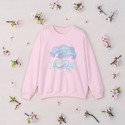 Dreamy Mermaid Sweatshirt – Dreamers of the Deep Pastel Aesthetic Pullover