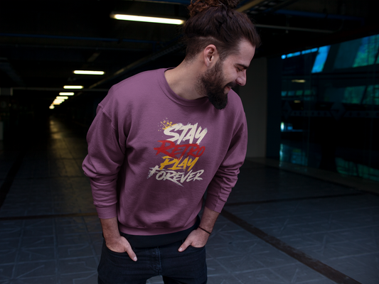 Sweatshirt - "Stay Retro Play Forever"