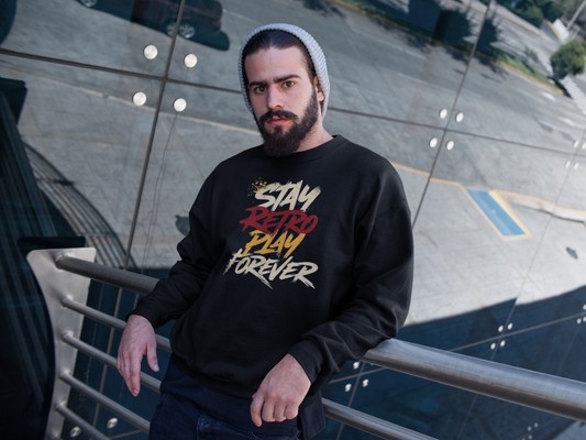 Sweatshirt - "Stay Retro Play Forever"