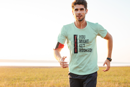 Shirt "Don’t Stare Too Long… You Might Get Hooked" – Flirty & Funny Graphic Tee