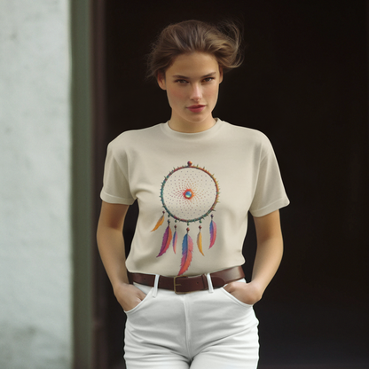 Shirt  "Dreamcatcher" – Soft Bohemian Graphic Tee for Free Spirits & Nature Lovers