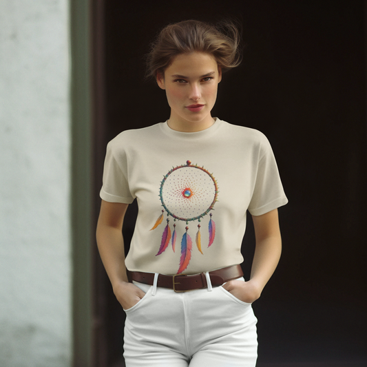 Shirt  "Dreamcatcher" – Soft Bohemian Graphic Tee for Free Spirits & Nature Lovers