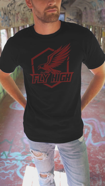 Shirt "Fly High" – Inspirational Graphic Tee for Dreamers & Achievers