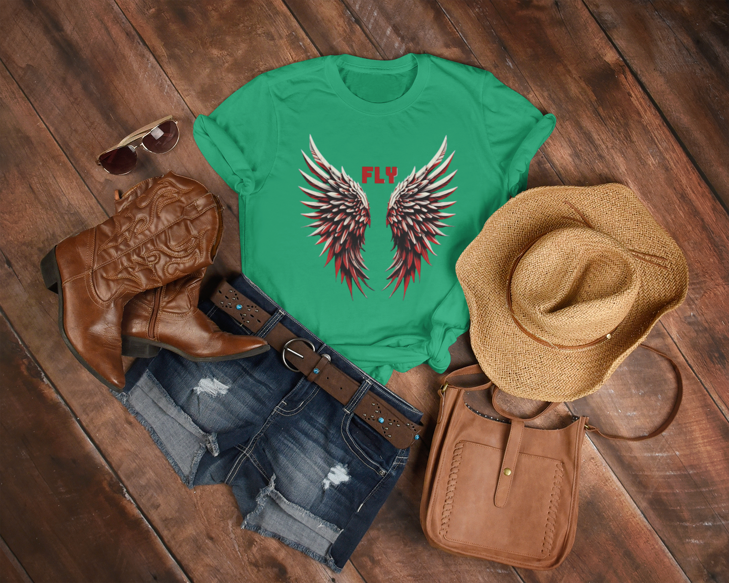 Shirt Angel Wings – Unisex Soft Cotton Tee - Spiritual Graphic Shirt