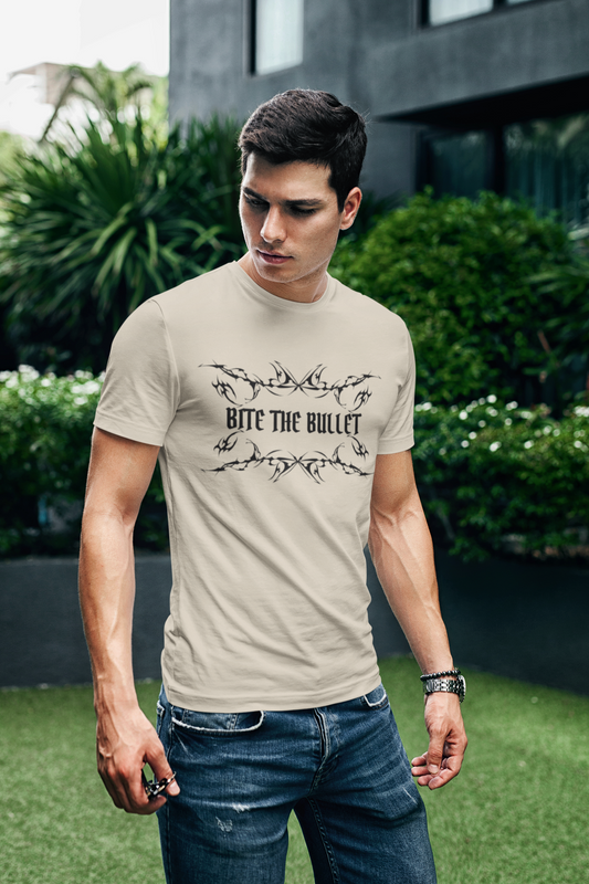 Shirt "Bite The Bullet" – Bold Graphic Tee for Risk-Takers & Rebels