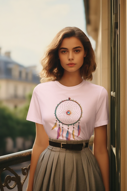 Shirt  "Dreamcatcher" – Soft Bohemian Graphic Tee for Free Spirits & Nature Lovers