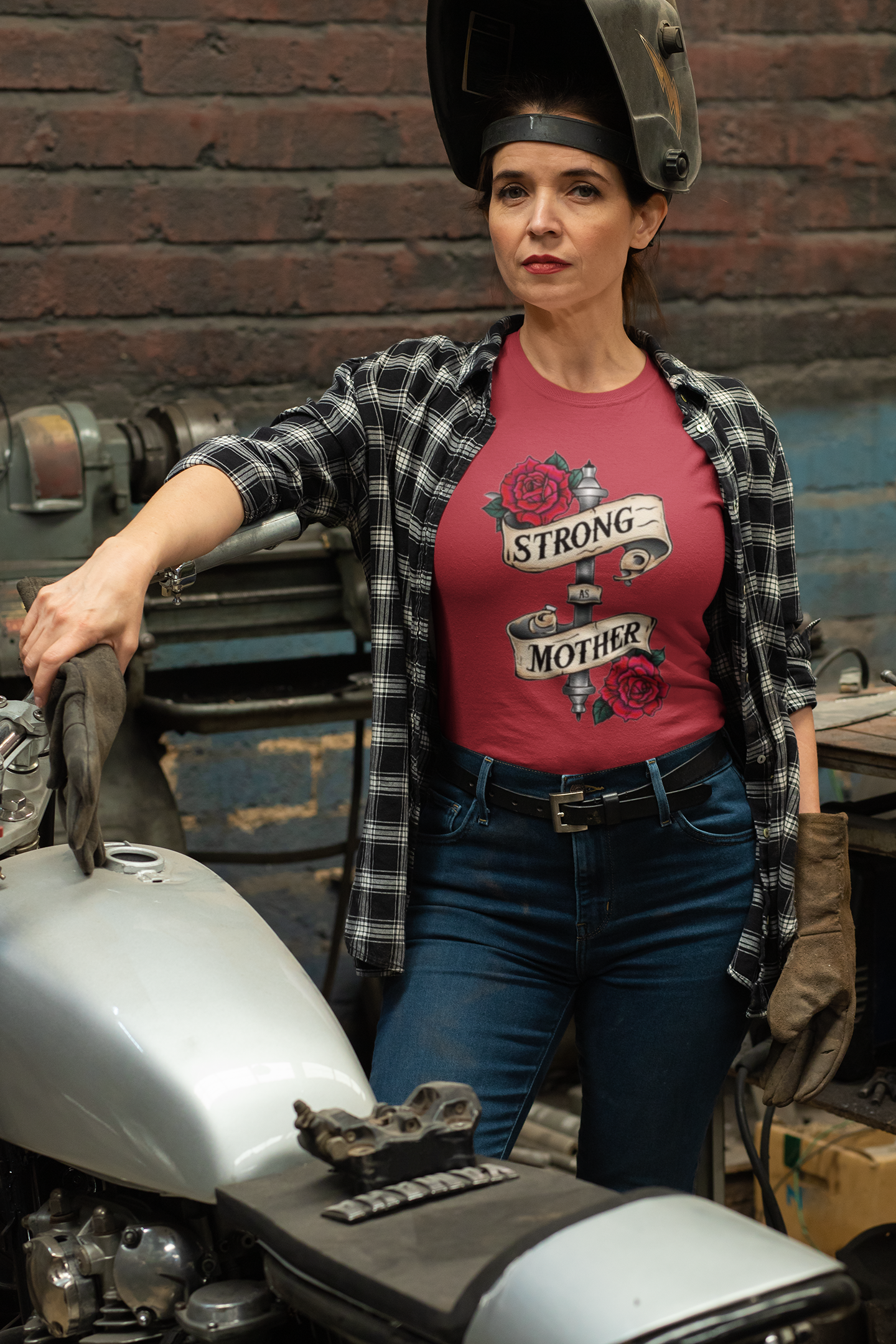 Shirt Strong As a Mother – Soft & Comfortable Tee for Moms - Unique Gift Idea