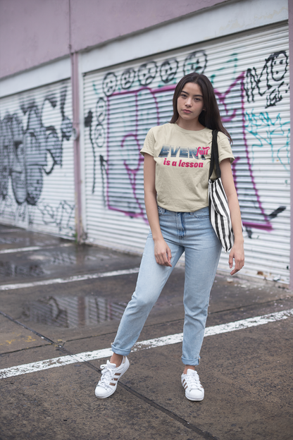 Shirt "Every Fall Is A Lesson" – Inspirational Graphic Tee for Growth & Resilience
