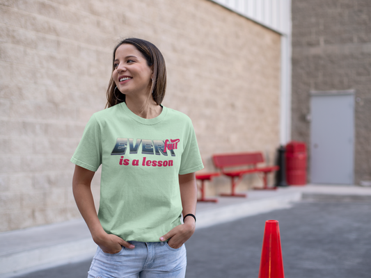 Shirt "Every Fall Is A Lesson" – Inspirational Graphic Tee for Growth & Resilience